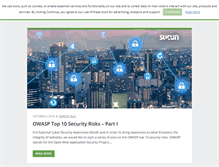 Tablet Screenshot of blog.sucuri.net